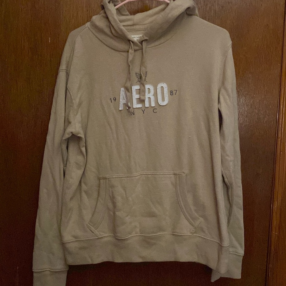 Beige hoodie with butterfly Size-L